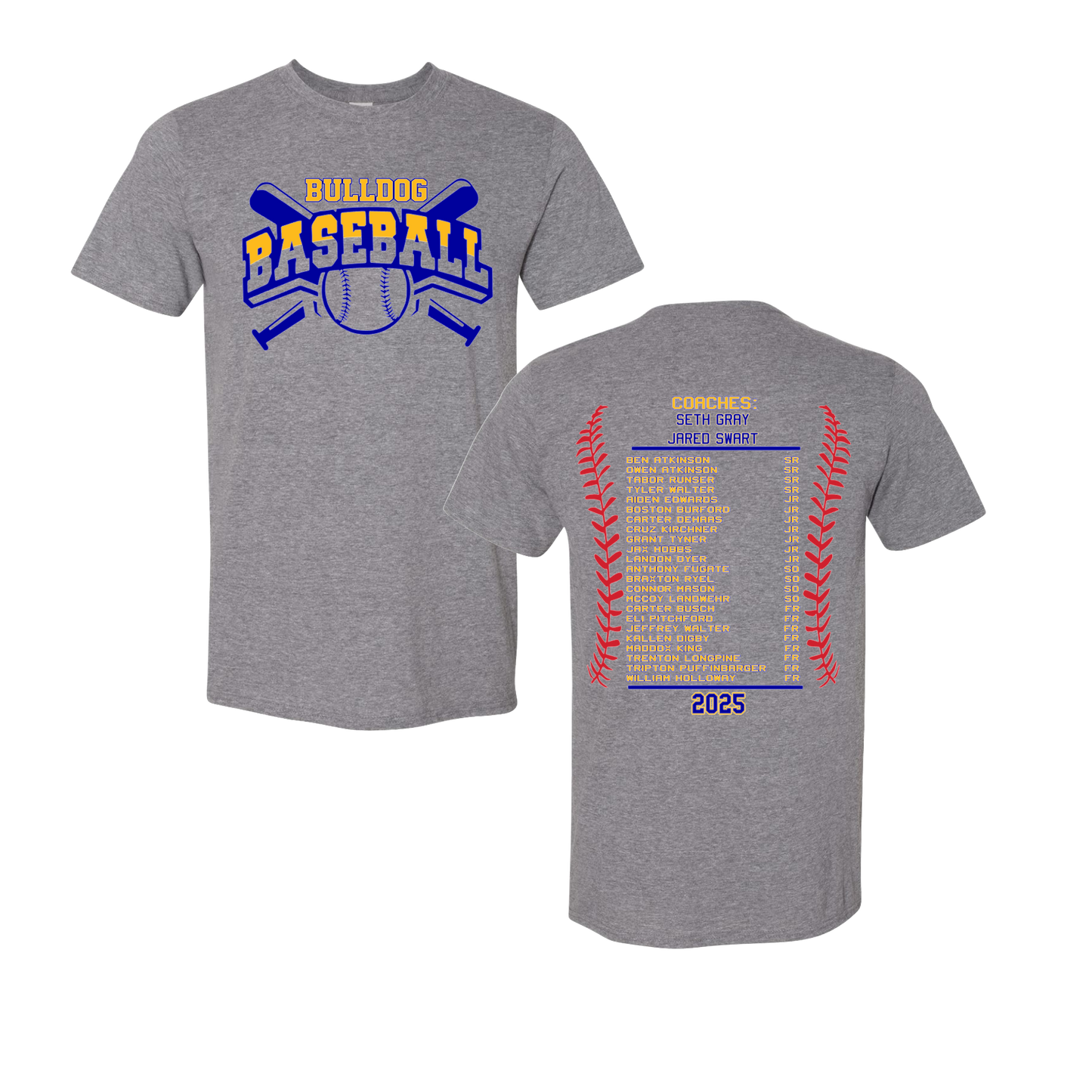 BULLDOG-BASEBALL-SHORT SLEEVE