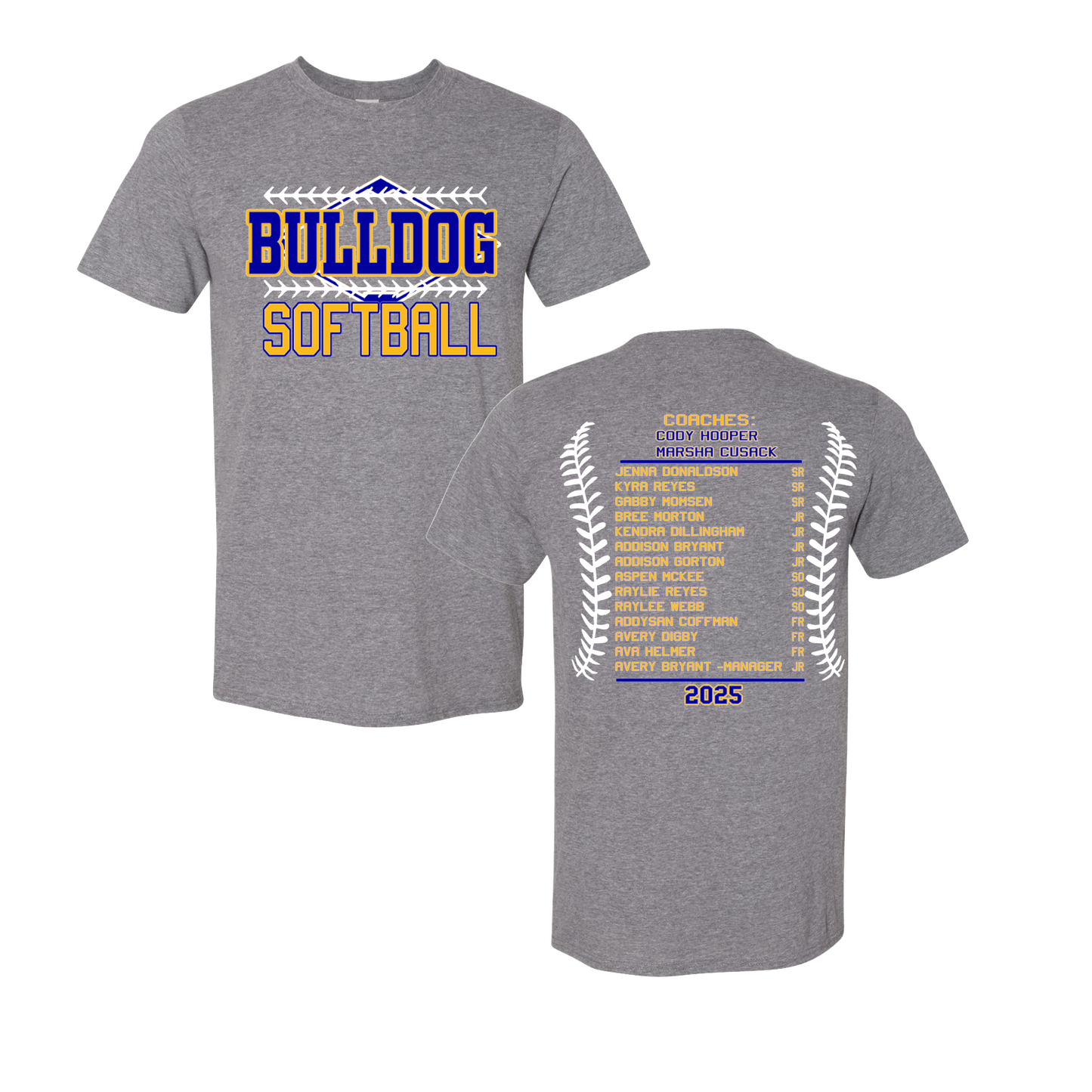 BULLDOG-SOFTBALL-SHORT SLEEVE
