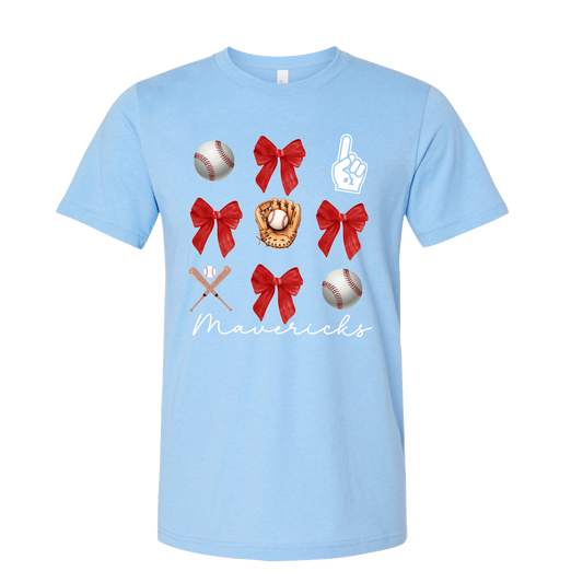 MAVERICKS BASEBALL BOWS