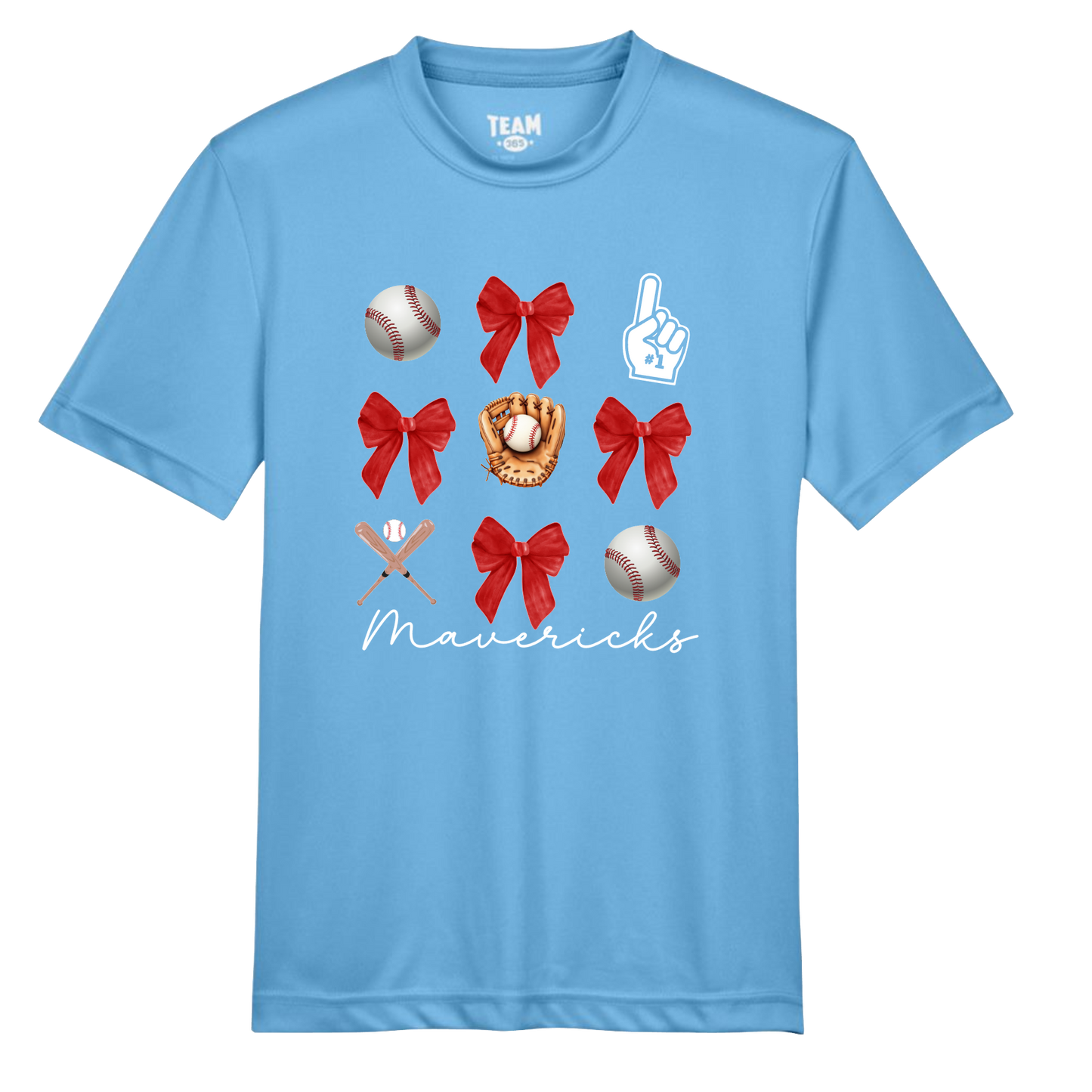 MAVERICKS BASEBALL BOWS