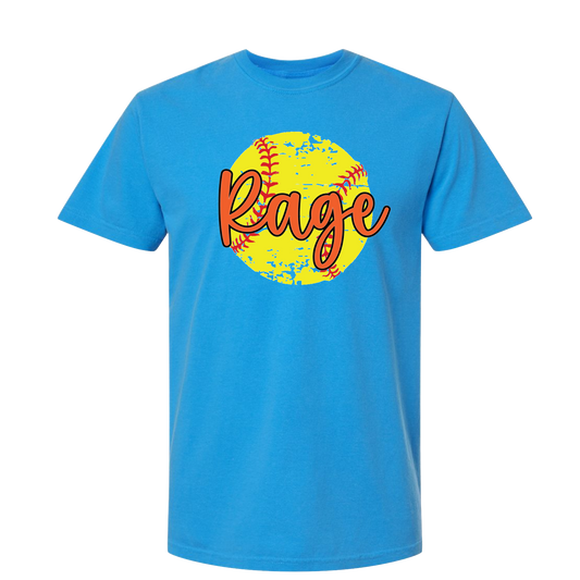 rage softball distressed