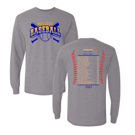 BULLDOG-BASEBALL-LONG SLEEVE