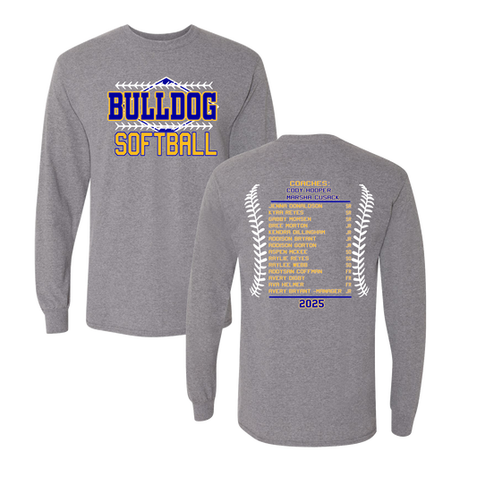 BULLDOG-SOFTBALL-LONG SLEEVE
