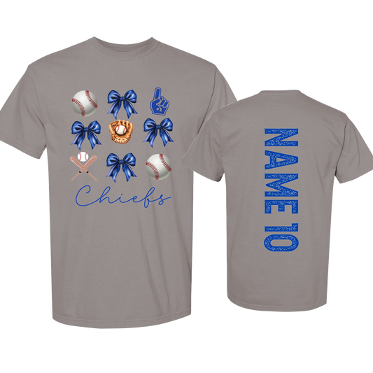 CHIEFS BOWS WITH NAME AND NUMBER