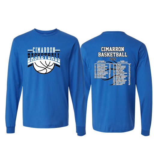 CIMARRON BASKETBALL BLACK & WHITE DESIGN