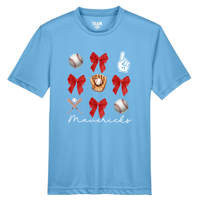 MAVERICKS BASEBALL BOWS