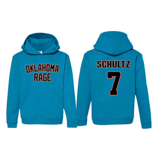 RAGE -PLAYER HOODIE WITH OR WITHOUT NAME AND NUMBER