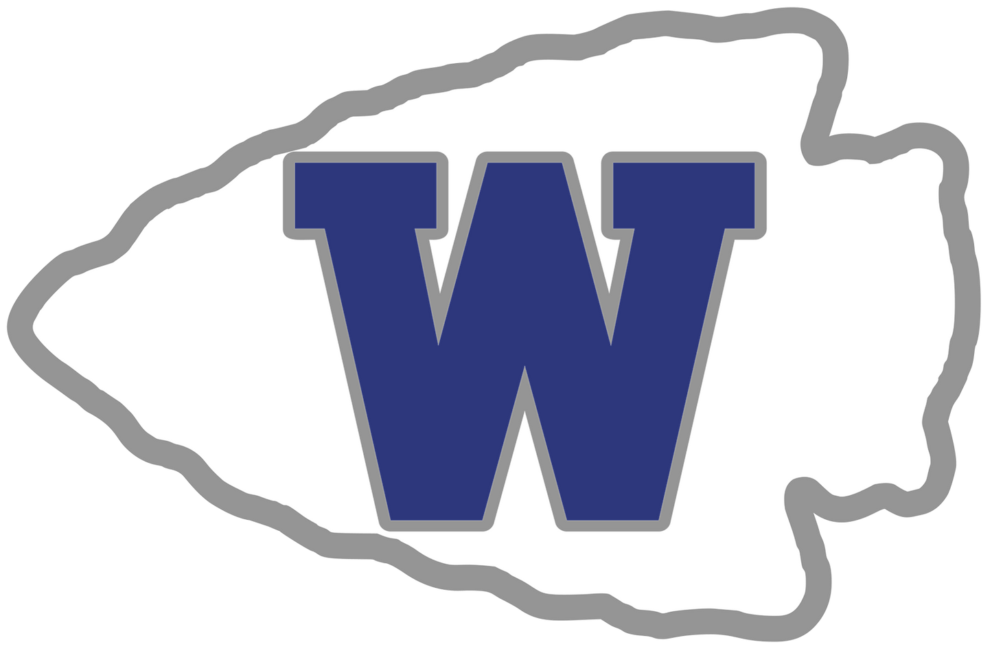 WAUKOMIS ARROWHEAD DECAL