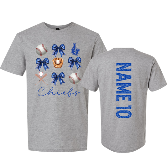 CHIEFS BOWS WITH NAME AND NUMBER