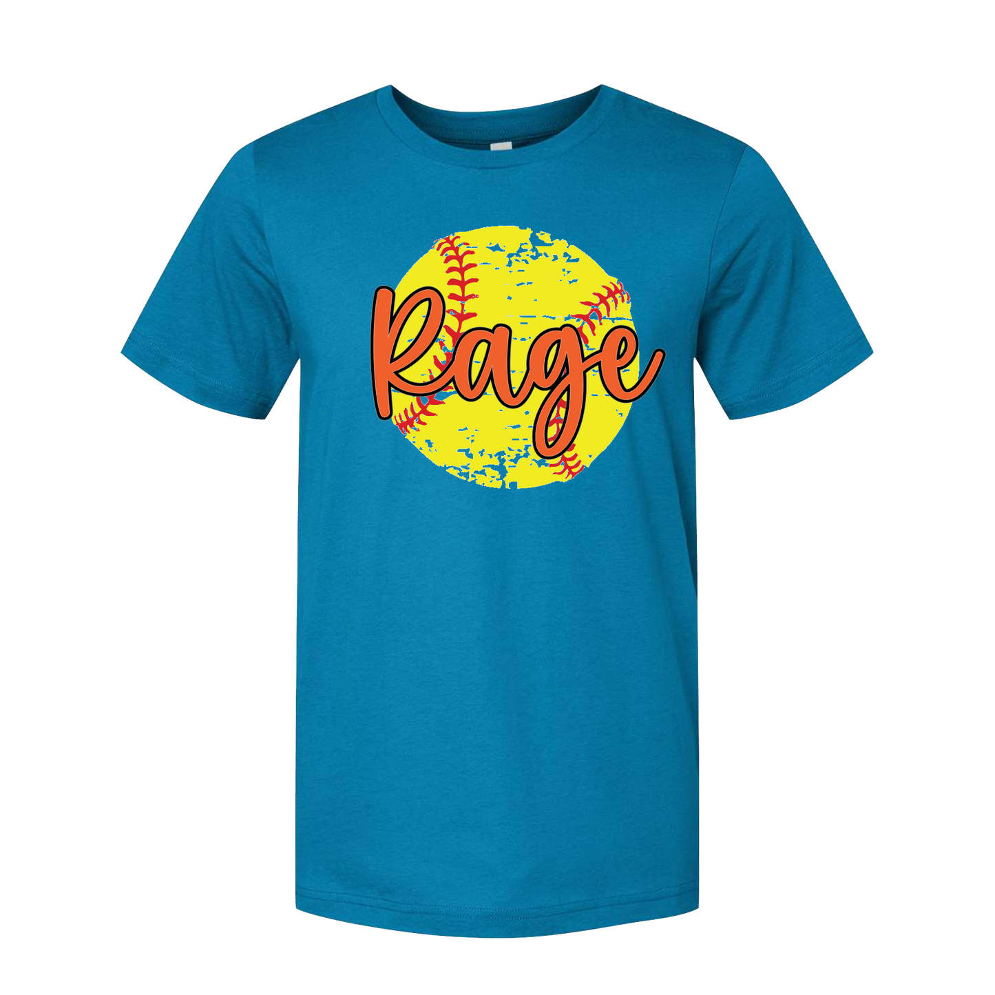 rage softball distressed