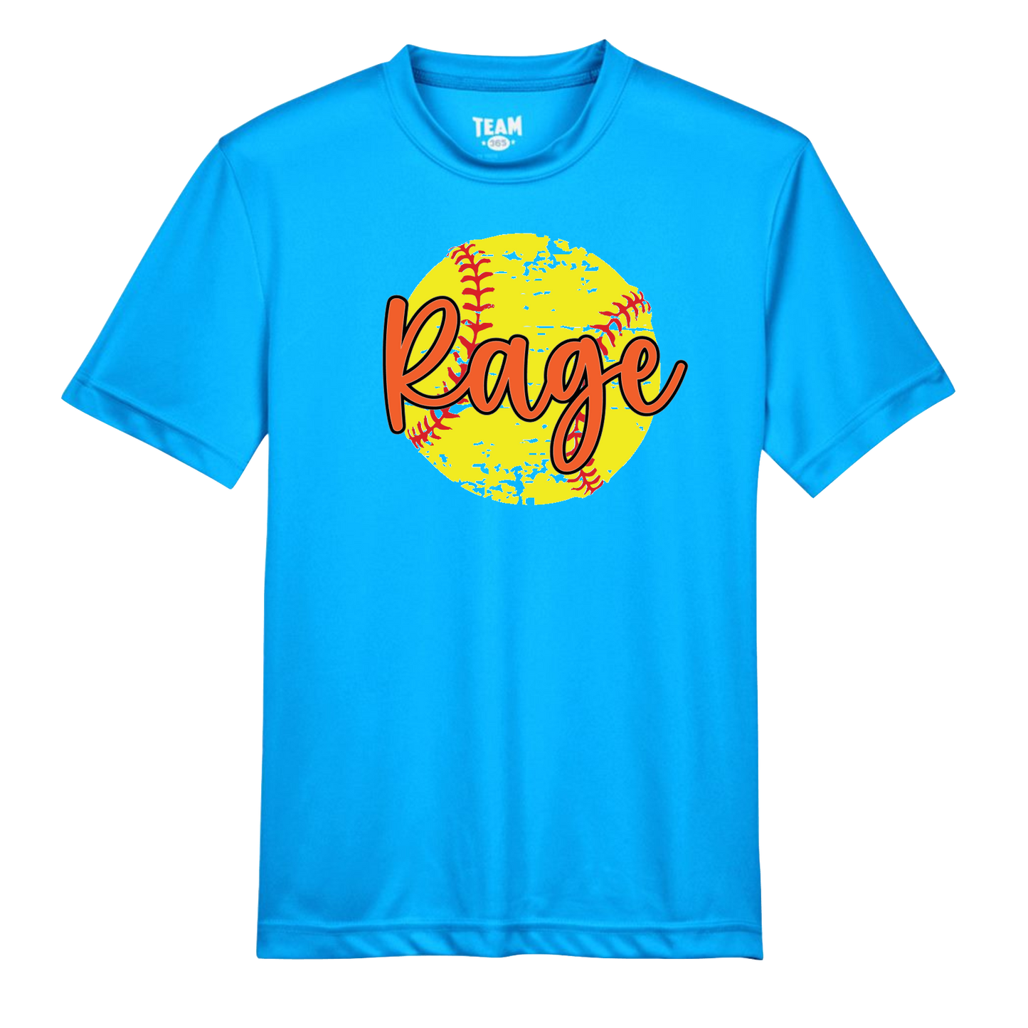rage softball distressed