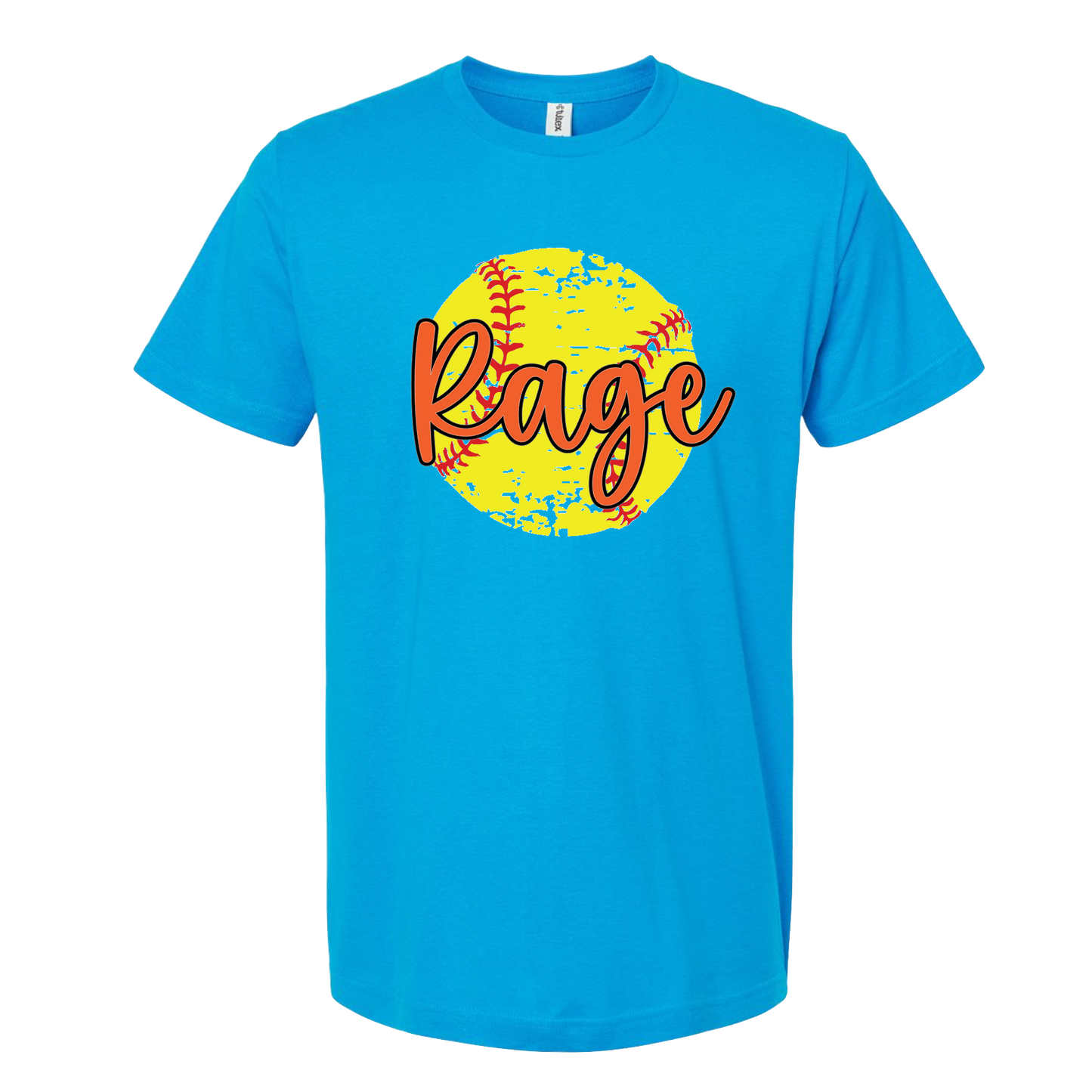 rage softball distressed