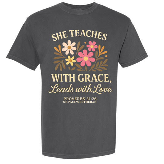 COMFORT COLORS: SHE TEACHES WITH GRACE - ST. PAULS LUTHERAN