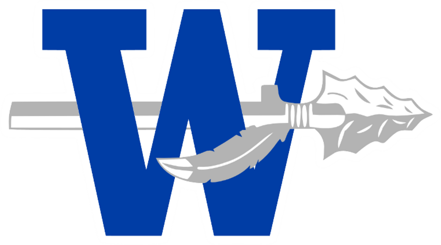 WAUKOMIS W WITH ARROW DECAL